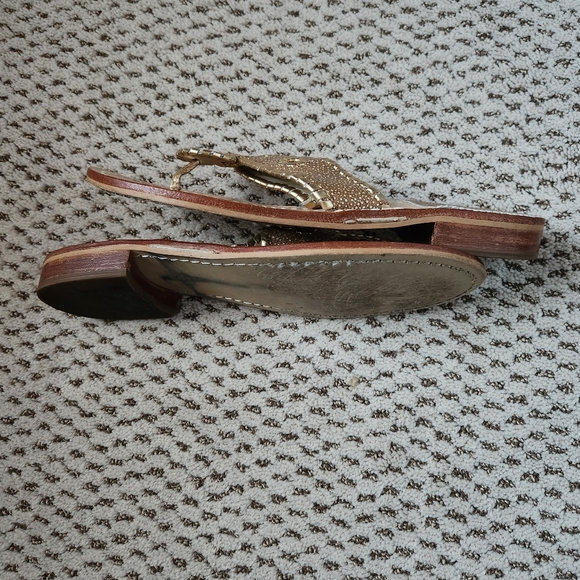 Classic Jack Rogers Gold Sandals - Picture 7 of 7